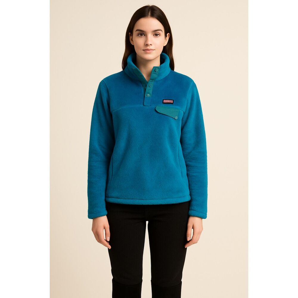 Patagonia Re-Tool Snap-T® Pullover Fleece Medium Teal-Green | EUC